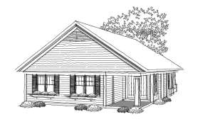 Ranch House Plan #1020-00278 Elevation Photo