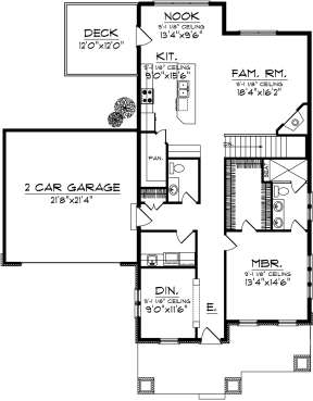 Main Floor for House Plan #1020-00280