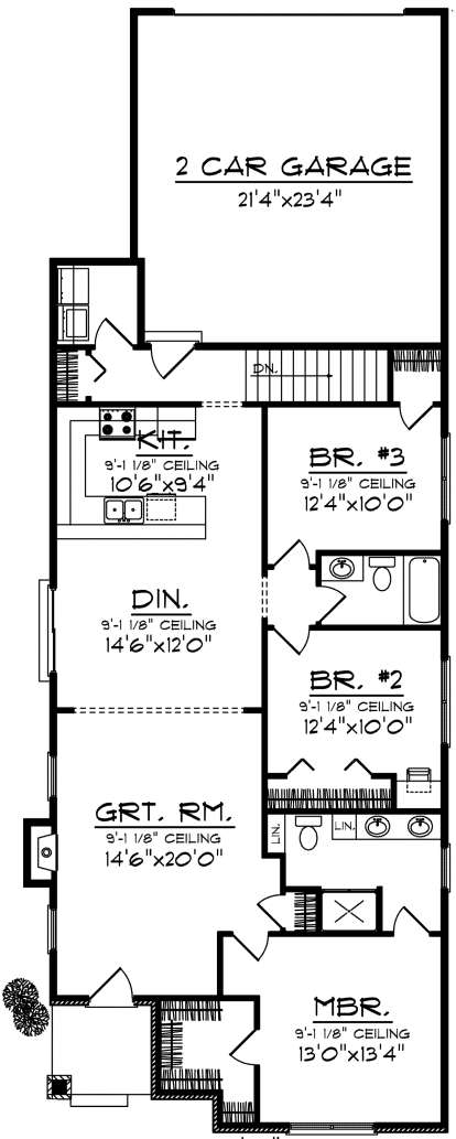 Main Floor for House Plan #1020-00281