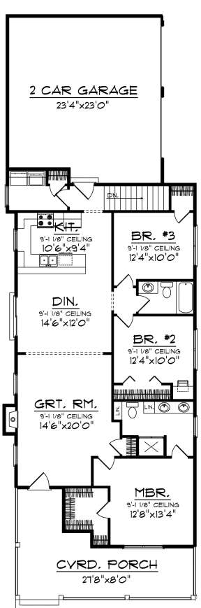 Main Floor for House Plan #1020-00282