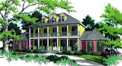 4 Bed, 4 Bath, 5474 Square Foot House Plan - #048-00209