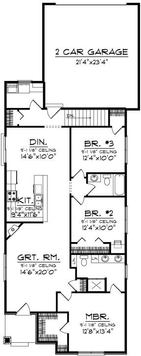 Main Floor for House Plan #1020-00283