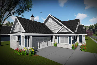 Ranch House Plan #1020-00289 Elevation Photo