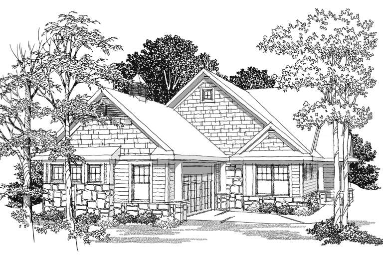 Ranch House Plan #1020-00289 Elevation Photo