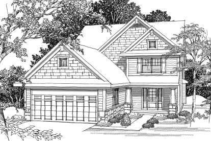 Craftsman House Plan #1020-00294 Elevation Photo
