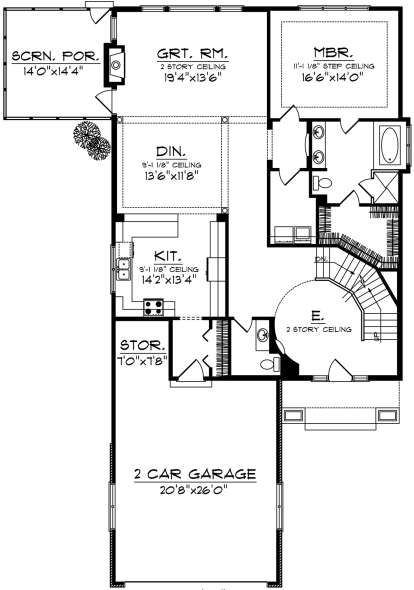Main Floor for House Plan #1020-00294