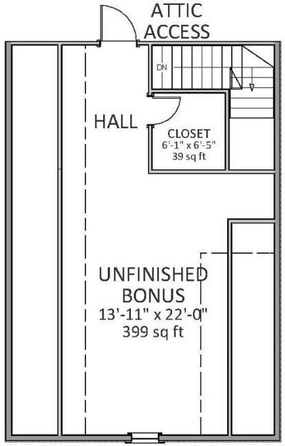 Second Floor for House Plan #6849-00046