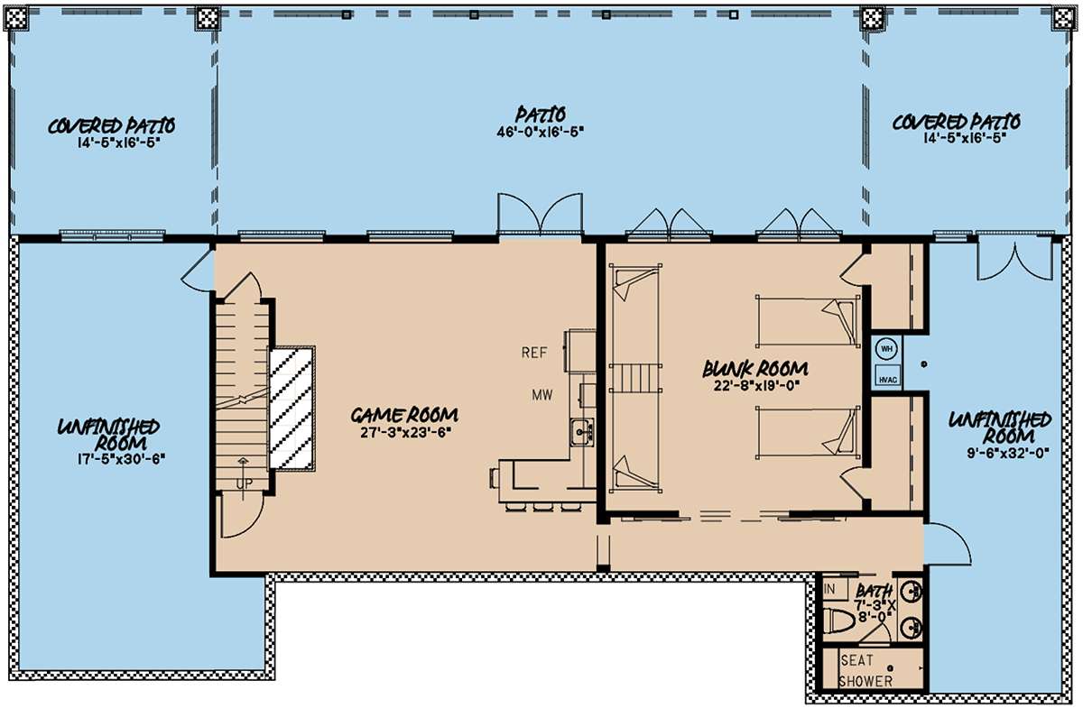 Basement for House Plan #8318-00094