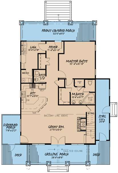 Main Floor for House Plan #8318-00095