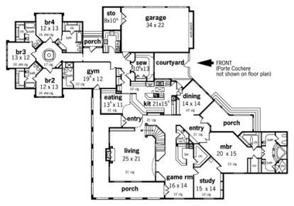 Main Floor  for House Plan #048-00211