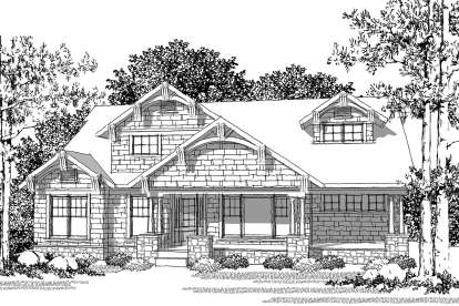 Craftsman House Plan #1020-00299 Elevation Photo
