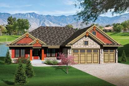 Northwest House Plan #1020-00302 Elevation Photo