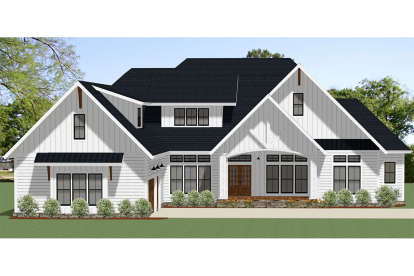 Modern Farmhouse House Plan #6849-00047 Elevation Photo