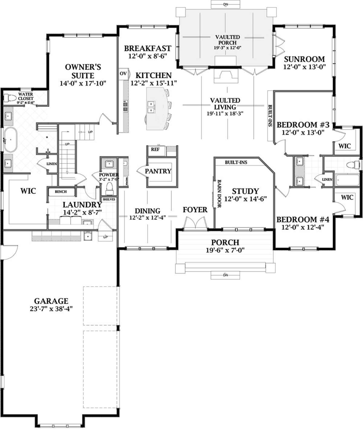 First Floor for House Plan #6849-00047