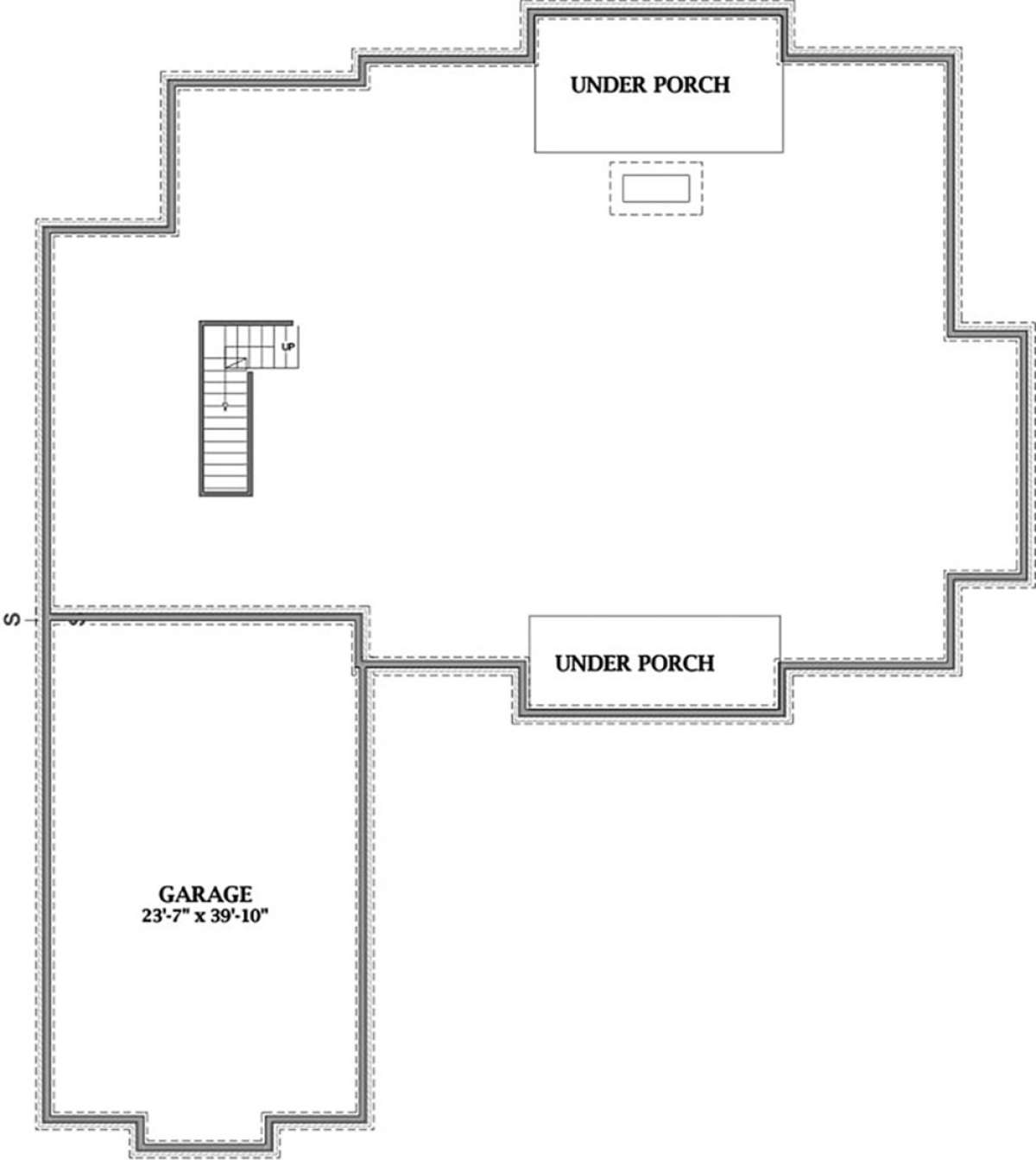 Basement Floorplan for House Plan #6849-00047