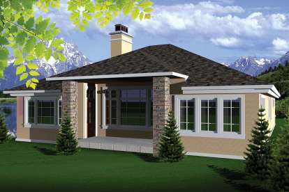 European House Plan #1020-00305 Elevation Photo