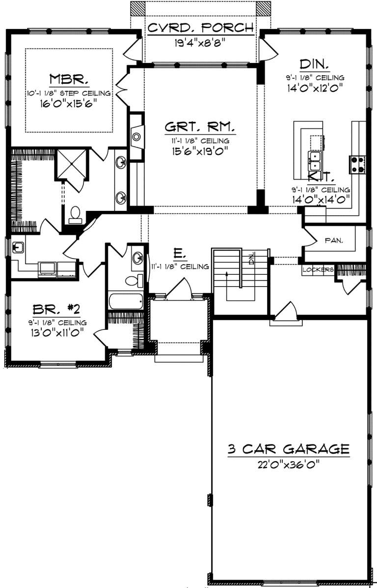 House Plan House Plan #20320 Drawing 1