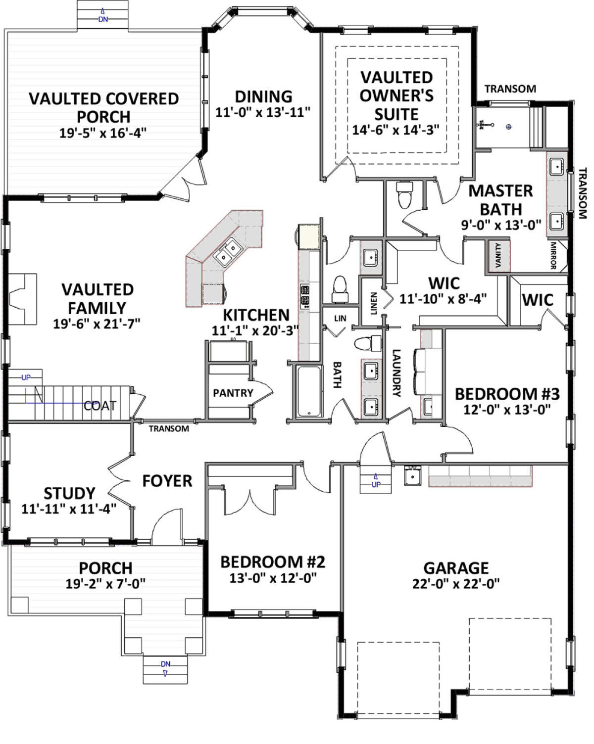 First Floor for House Plan #6849-00049