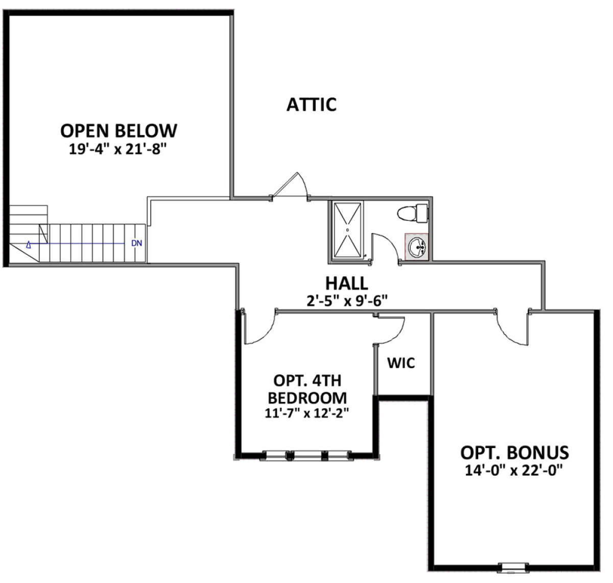 Second Floor for House Plan #6849-00049