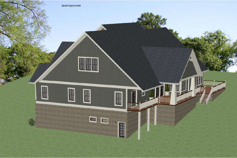 Craftsman House Plan #6849-00050 Elevation Photo