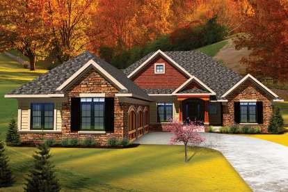 Craftsman House Plan #1020-00308 Elevation Photo