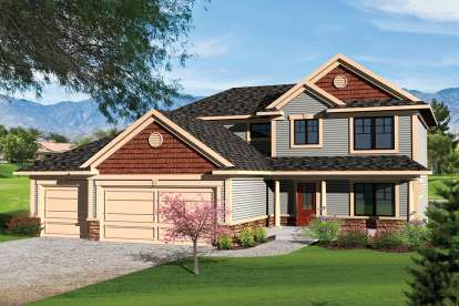 Northwest House Plan #1020-00309 Elevation Photo