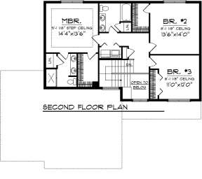 Second Floor for House Plan #1020-00309