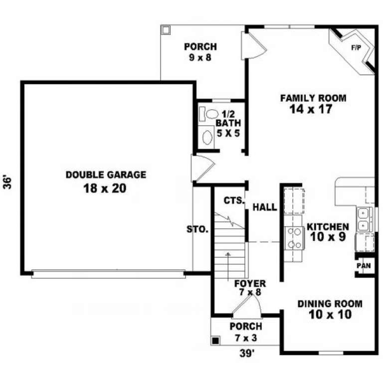 House Plan House Plan #2033 Drawing 1
