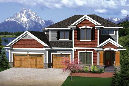 Northwest House Plan #1020-00311 Elevation Photo