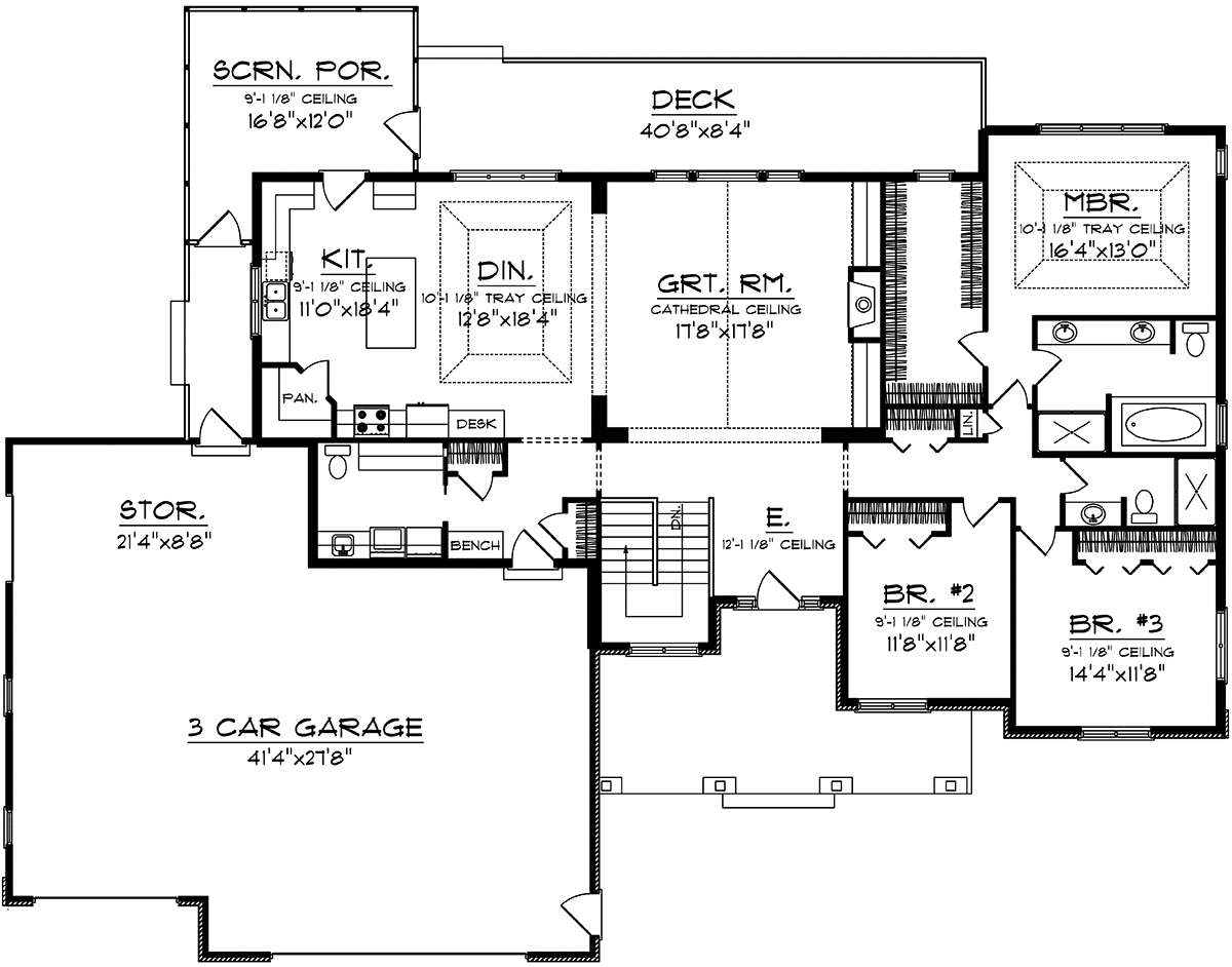 Main Floor for House Plan #1020-00314