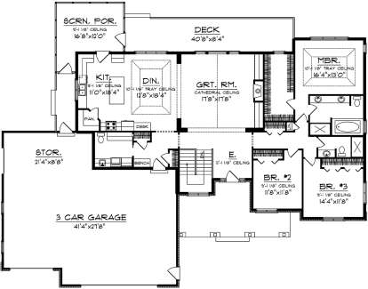 Main Floor for House Plan #1020-00314