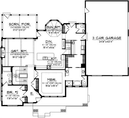 Main Floor for House Plan #1020-00317