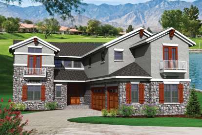 4 Bed, 4 Bath, 3755 Square Foot House Plan - #1020-00319