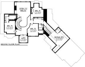 Second Floor for House Plan #1020-00320