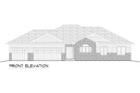Ranch House Plan #5678-00008 Elevation Photo