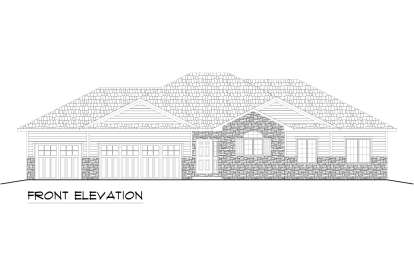 Ranch House Plan #5678-00008 Elevation Photo