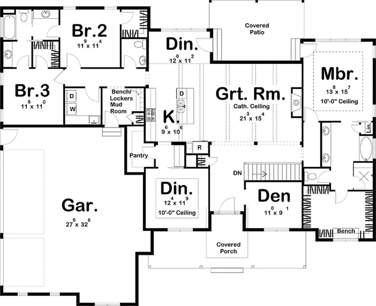 Main Floor for House Plan #963-00322