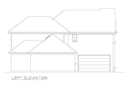 European House Plan #5445-00340 Elevation Photo