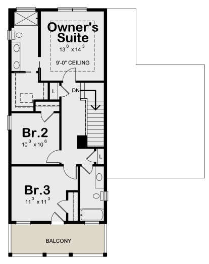 Second Floor for House Plan #402-01560