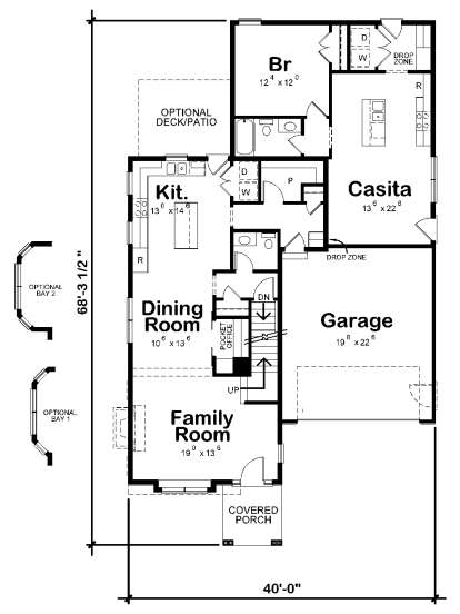 Main Level 1st floor for House Plan #402-01562