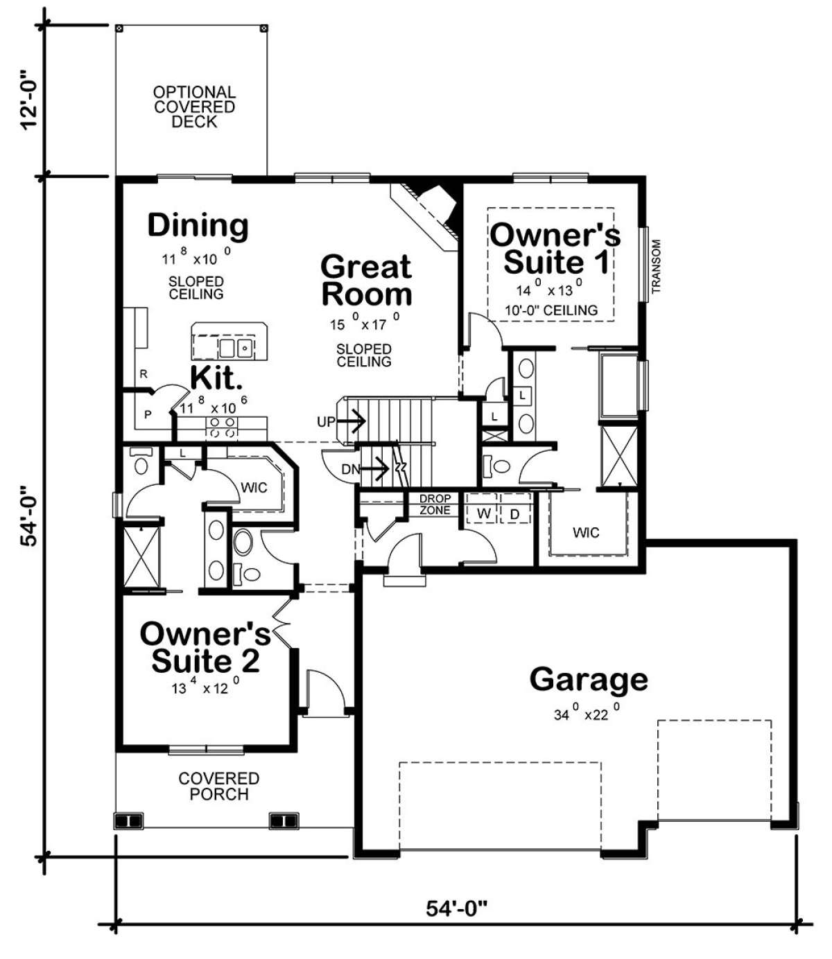 Main Level 1st floor for House Plan #402-01563