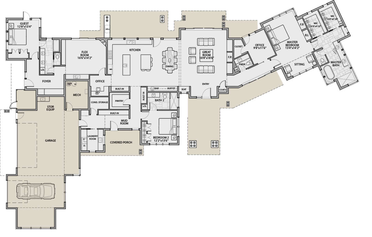 Main Floor for House Plan #5829-00001