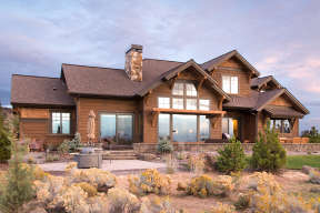 Mountain House Plan #5829-00002 Elevation Photo