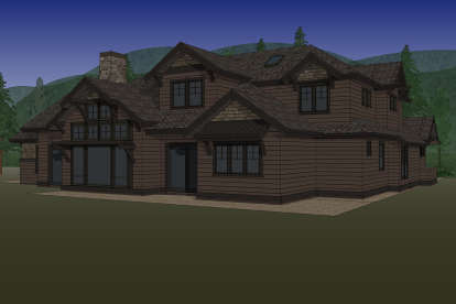 Mountain House Plan #5829-00002 Elevation Photo