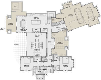 Main Floor for House Plan #5829-00004