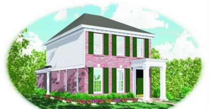 2 Bed, 2 Bath, 1320 Square Foot House Plan - #053-00005