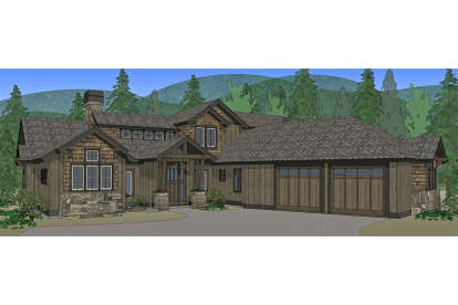 Northwest House Plan #5829-00005 Elevation Photo