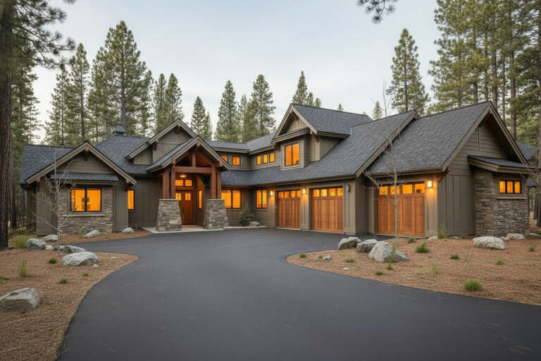 House Plan House Plan #20362 Angled Front Elevation