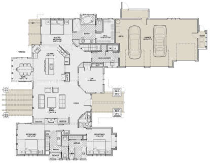 Main Floor for House Plan #5829-00007