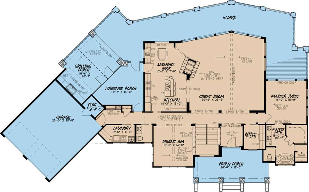 Main Floor for House Plan #8318-00097